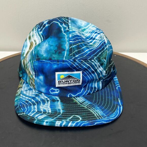 Burton Other - Burton Snowboards Hat Water Ripples Print Low Profile Cap Adjustable Blue